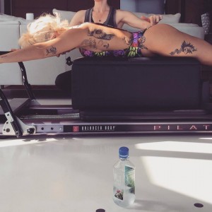 Lady Gaga Trains Pilates